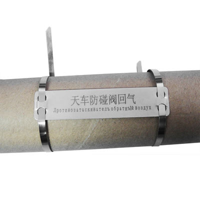 China Etiquetas de aço inoxidável gravadas costume do cabo para o produto químico de marcação dos objetos resistente fornecedor