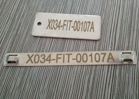 China Etiquetas de identificação antiferrugem do cabo, etiquetas de aço inoxidável do cabo com números de Lasering fornecedor