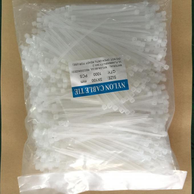 Envoltórios de nylon com braçadeira da sela, PCes resistentes uv do laço do branco 10 das cintas plásticas por Parcking