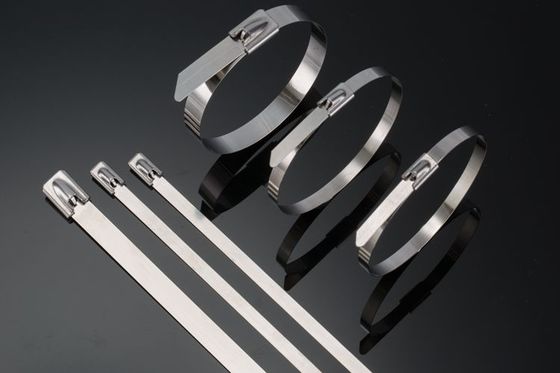 China Anti-corrosivo detectável das cintas plásticas 4,6 *300mm do metal material natural do aço SS304 fornecedor