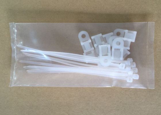China Envoltórios de nylon com braçadeira da sela, PCes resistentes uv do laço do branco 10 das cintas plásticas por Parcking fornecedor