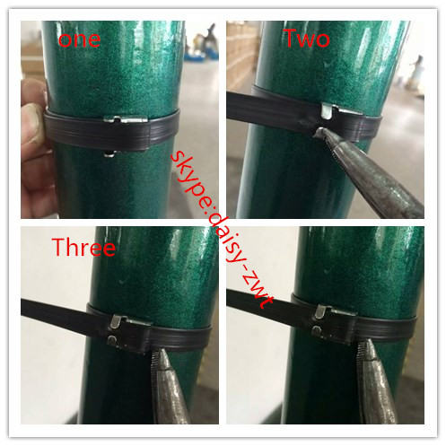 Laços de fio detectáveis do metal SS201, laços de aço inoxidável da exaustão de 16 polegadas