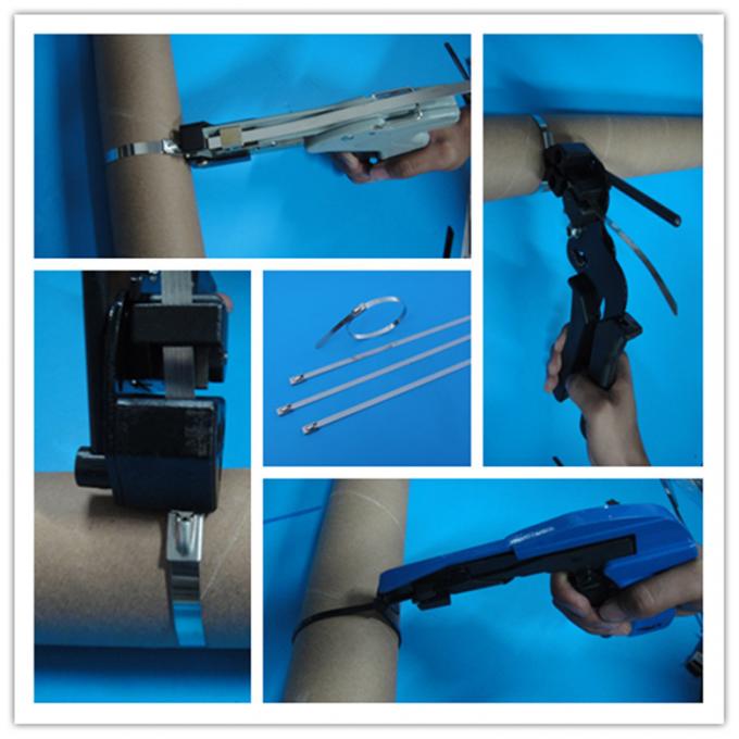Ferramenta da cinta plástica de LQG/peso leve de aço inoxidável pretos ferramenta da cinta plástica
